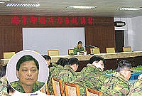 馬祖防衛指揮部參謀長馬將軍以「掌握兵力退補情形、瞭解人員專長素質」提醒各單位做好人力控管。(圖/文:紀宏曄)