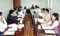 　健保局副總經理李丞華一行會同衛生局長劉增應等地方代表召開「馬祖地區IDS督導小組九十五年度第一次會議」。（圖／文：曹重偉）