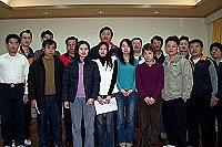 　連江縣政府昨日舉行去年基特新進人員座談會，縣長陳雪生期勉大家發揮所長，不要在馬祖留白。（圖／文：曹重偉）