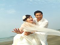 今天下午六時在北竿龍福飯店舉行結婚典禮,阿崗歡迎親朋好友共同分享喜悅。(文:陳鵬雄)