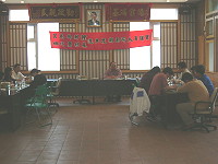 　連江縣選委會舉辦莒光鄉投（開）票所工作人員講習。（圖／文：陳樂團）