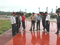 　議會定期會縣政考察團到北竿進行第一站的行程。（圖／文：陳鵬雄）