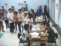 　重視自身的健康，整合式健檢吸引民眾準時報到。（圖／文：林冰芳）