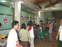 　西莒地區鄉親參加整合式健康篩檢。（圖／文：陳樂團）