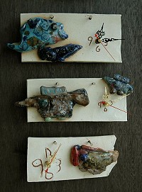 二忠高曼菁：斑點的彩虹、二忠曹博凱：刀魚、二忠陳李英：魚。
