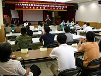 　連江縣防救災作業能力第一次教育訓練昨登場，縣長陳雪生期勉所有學員虛心學習。（圖／文：曹重偉）