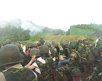 　「聯信操演」－年度重砲射擊登場，震撼力十足。（圖／文：陳志銘）