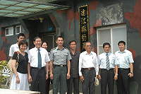 高雄市兵役處處長臧幼俠,至連江縣動員管理組秋節勞軍。(圖/文:陳志銘)