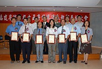 　慶祝教師節，福建省政府主席顏忠誠親自表揚今年特殊優良教師，馬祖獲選者是馬祖高中曹昇華、介壽國中小李翠芳、仁愛國小曹敏娟。（圖：福建省政府提供）