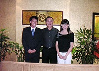 前縣長林德政捎信問候馬祖鄉親,也歡迎馬祖鄉親如果到洛杉磯一定要來找他。(圖:張登傑提供)