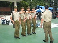 　憲兵也很忙。（圖／文：林冰芳）