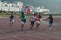 九五縣運田徑賽開跑－全力衝刺起飛　追逐榮耀。（圖與文：陳鵬雄、陳其敏、陳志銘、曹重偉）