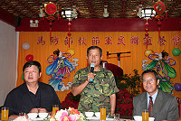 馬祖防衛指揮部指揮官陸中將冀望鄉親一本對馬防部的愛護,繼續支持國防建設,共同追求國家安定與繁榮。