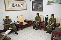 　首批志願役女兵到部。（圖／文：吳語軒）
