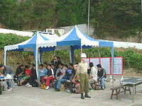 　莒光地區後備軍人精誠九七二○○五號令召訓。（圖／文：陳樂團）