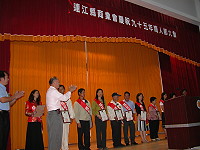 　商業會昨天舉辦九五年商人節表揚大會。（圖／文：陳鵬雄）