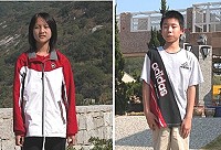 北竿中山國中王曉梅(左)及坂里國小王偉慶(右)同學雙雙獲選今年總統教育獎。(圖/文:陳鵬雄)