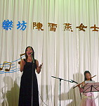 　女高音陳雪燕女士在未學聲樂前，曾在馬祖生活工作了二年。（圖／文：陳其敏）