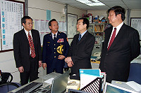 　內政部入出國及移民署今天正式成軍，部長李逸洋去年就專程來馬就移民署相關單位設置籌備情形進行了解。（圖／文：曹重偉）