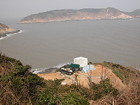 　環保局在北竿風山二期掩埋場附近興建廚餘回收場。（圖／文：陳鵬雄）