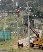 　東引南澳及外圍地區的架空輸電線路，將逐步減少消失。（圖／文：陳其敏）