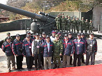 　彰化縣軍友社一行十多人到北竿勞軍。（圖／文：陳鵬雄）
