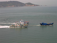 馬祖海洋巡防隊實施海域執法實兵演練。(圖:海巡隊提供)