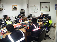 　北竿警察所展開春安工作勤前教育工作。（圖／文：陳鵬雄）