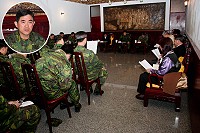 指揮官張中將於致詞時,感謝縣府各級單位一年來對防區民事工作的協助與配合。(圖/文:劉家興)