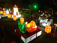 　「兩馬同春慶元宵」燈展於馬尾羅星塔公園開幕，馬祖燈區內各式花燈都是別出心裁、展現地方特色。（圖：連江縣政府提供）
