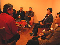　馬祖境天后宮媽祖文化交流團來訪受到對岸連江縣高度重視，副縣長雷言欽、台辦主任吳本雄等人都前往表達歡迎之意。（圖／文：曹重偉）