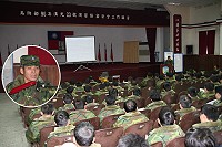 副指揮官嚴格要求參演人員恪遵演習作業期間的各項保密規定,慎防洩密事件發生,以達到「零洩密、零違規、零缺失」的要求目標。 (圖/文:劉家興)