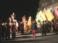 山隴境白馬尊王廟遶境活動信徒共襄盛舉，聲勢浩大。（圖／文：林冰芳）