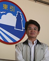 　東引鄉公所新任財經課長梁瑞毅。（圖／文：陳其敏）