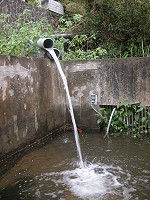 　春雨開始，北竿環島北路截流系統開始進水。（圖／文：陳鵬雄）