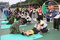 　指揮官偕政戰主任、副主任、副參謀長　視導步兵營戰力鑑測　圖與文：劉家興