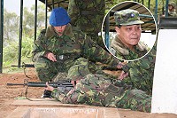 　參謀長視導射擊訓練　圖與文：劉家興