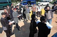 　　縣議會縣政考察團走訪東引建設執行狀況。（圖／文：陳其敏）