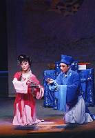 　媽祖文化節閩劇公演劇碼之一唐伯虎點秋香。