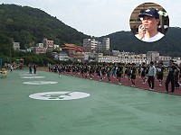 馬支部指揮官主持「大隊接力比賽」(圖與文:黃翊翔)