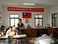 　南竿鄉代會進行第一天施政總質詢，鄉長朱秀平詳細回答代表提問。（圖／文：劉秋月）