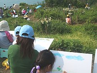 　2007百合花季由親子寫生比賽揭開序幕。（圖／文：林冰芳）