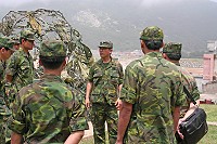 馬防部指揮官張中將至北竿據點視導萬平操演整備情形,並提出「加強安全防護」、「落實裝備保養」、「強化軍民關係」三項工作重點,期勉全體官兵切實執行。(圖/文:簡志偉)