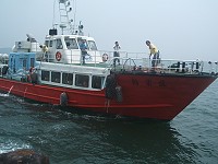  龍宏輪完成莒光首航。（圖／文：林冰芳）