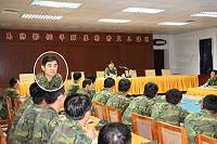 馬防部指揮官張中將主持彈庫整修監工人員講習會時指出,彈庫整修,首重安全紀律,此外,應派遣專責監工人員嚴格管制,以確保彈庫施工安全無虞。(圖/文:簡志偉)