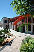 　東引國中小校園進行改造後，面貌煥然一新。（圖／文：陳其敏）
