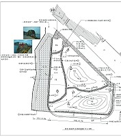 　東引「忠誠門」前海埔新生地景觀改善工程藍圖。（馬祖風景管理處提供）