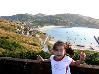 東莒國小校長王建華推薦54觀測所,是博覽福正全景、賞夕陽、看不同角度的燈塔的好所在。 (圖:王建華攝)