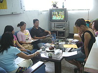 　馬祖民俗舞蹈師資培訓團將前往福州進行密集培訓課程，在文化局進行行前會議討論。（圖／文：劉秋月）