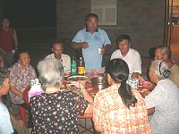 　福正村以餐會方式進行96年村民大會。（圖／文：林冰芳）